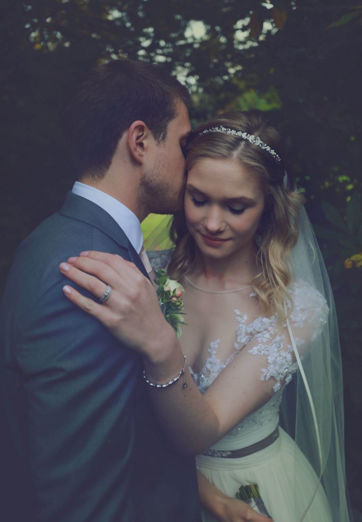 This is an image of a newly married couple at our wedding venue in Lampeter, Ceredigion