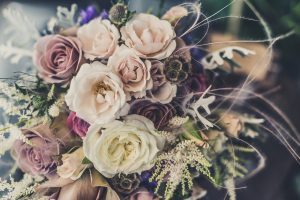 Blush wedding flowers