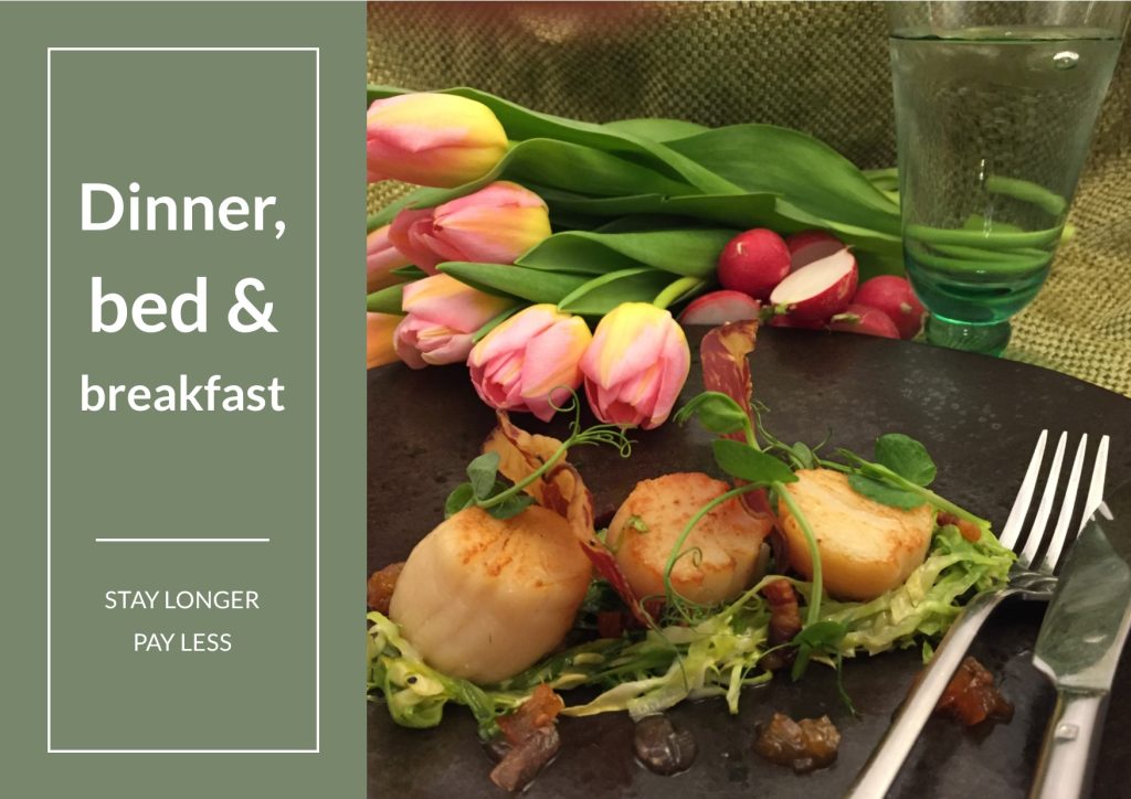 Dinner, bed and breakfast