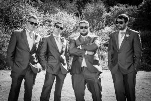 Groomsmen having fun