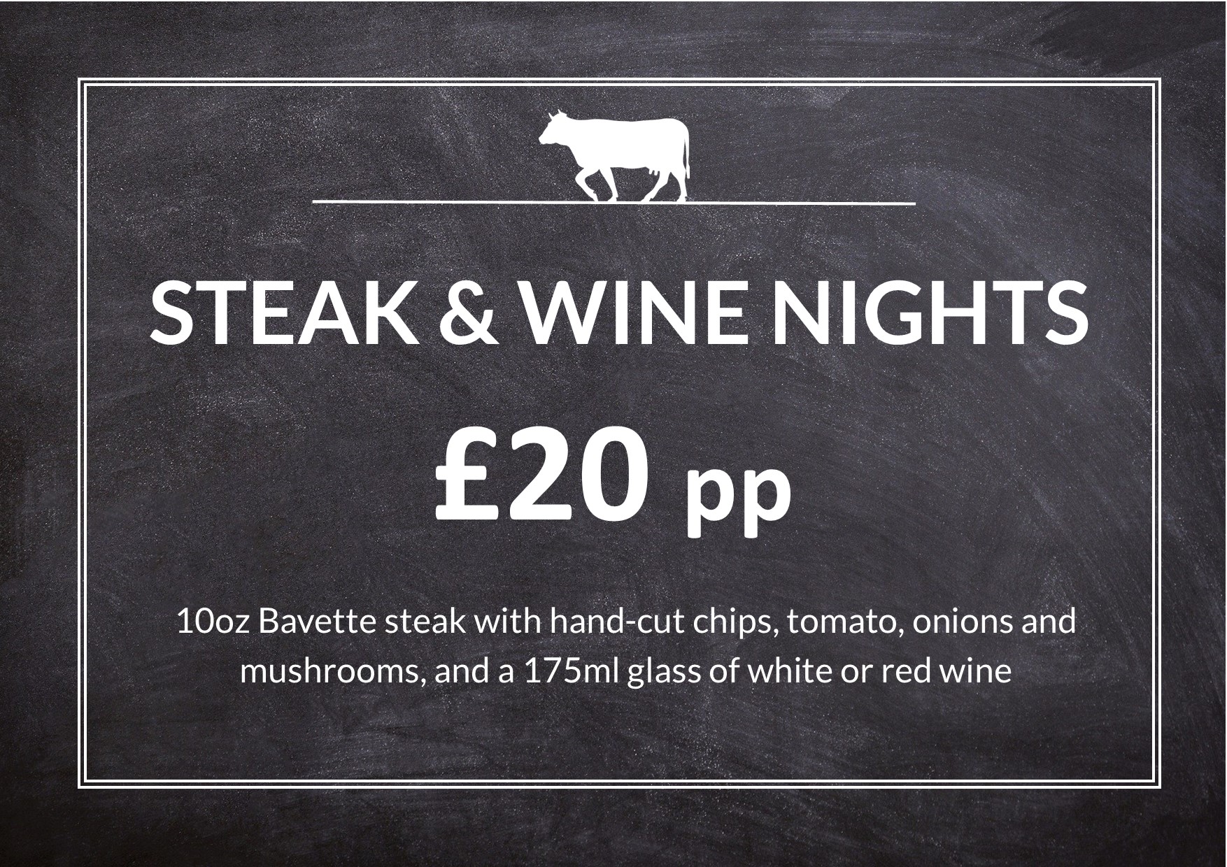Steak and WIne night